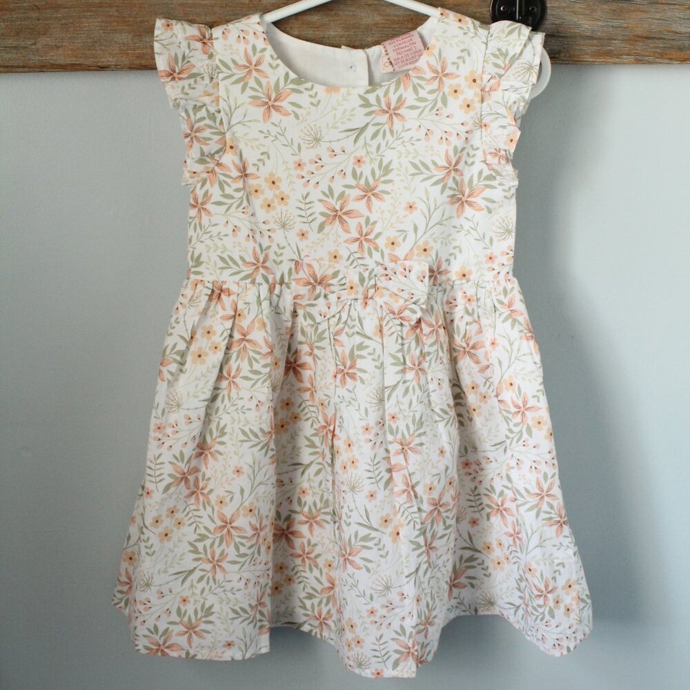 Catherine Malandrino Size 3T Floral Linen Dress
